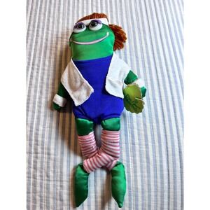 The Croakettes Jane Fonda Croakette Frog Plush Doll Fitness Workout Rare Vintage